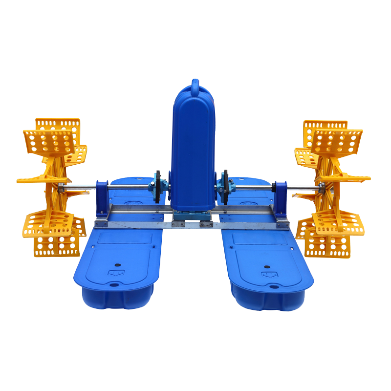 2 impellers paddle wheel aerator